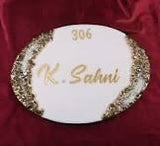 OVAL NAME PLATE MDF