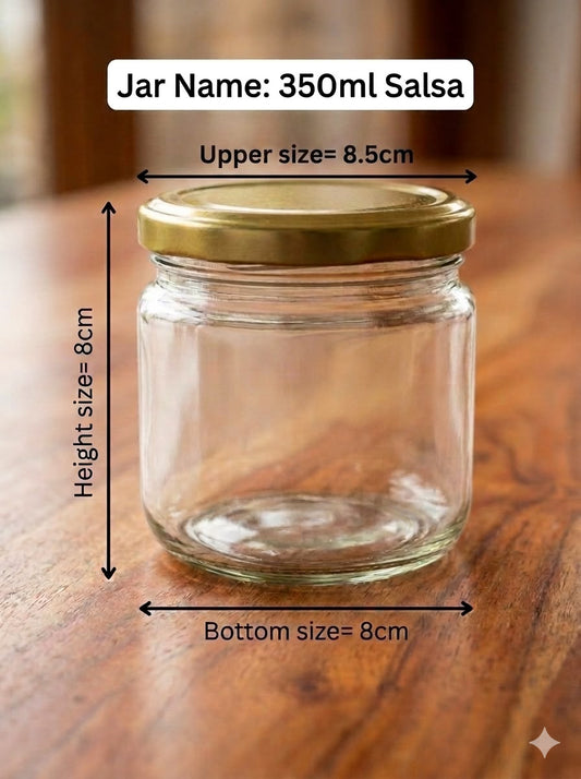 CANDLE 350ML SALSA JAR   PACK PACK  OF 6PC