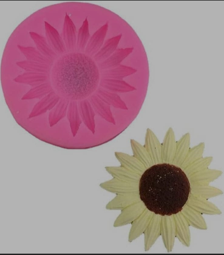 hbr2118 SUN FLOWER  3D FLOWER  MOLD / MOULD