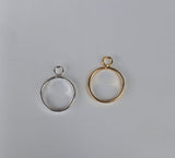 SMALL ROUND  PENDANT  AND EARING BEZEL