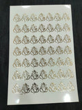 A5 1" Ganesha Embossed Sticker Sheet