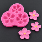 3 Cavity Candle Flower Mould hbr3925