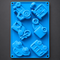 6653 6 Cavity toy car mould for casting powder