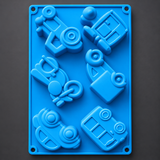 6653 6 Cavity toy car mould for casting powder