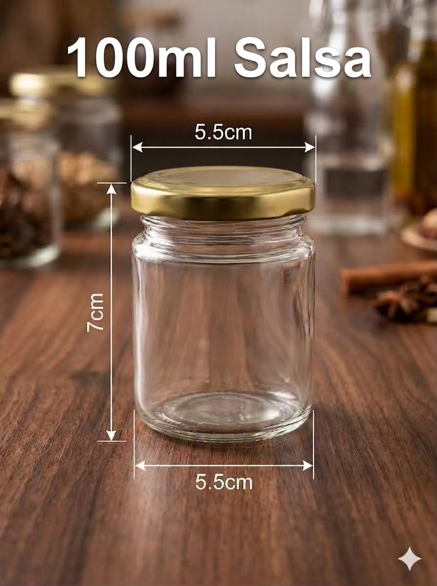100ML SALSA CANDLE JAR   PACK OF 6PC