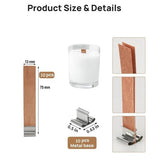 WOODEN WICK  FOR CANDLE  PACK OF  10PC  EACH  SIZE