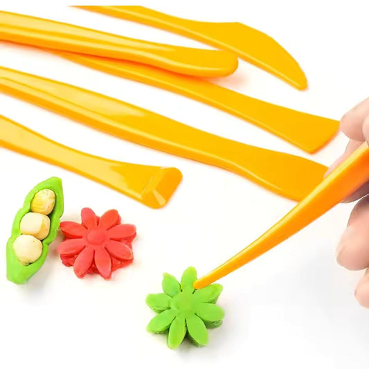 6pcs Yellow Handle Sculpting Clay Tool 68115