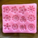 HBR1439 12 CAVITY  FLOWER MOULD