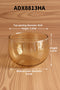 ADX8813 HA  CANDLE  GLASS  BORO  JAR  ( TRANSPARENT  BROWN) SET OF  6PC