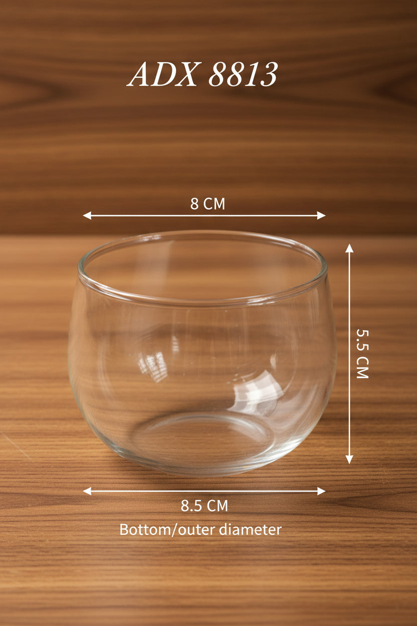 ADX8813 BORO  CANDLE GLASS JAR
