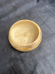 SMALL  ROUND  WOODEN  BOWL FOR CANDLE MAKING