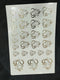 A5 Mix size ganesha sticker embossed sheet 1