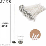 3" INCH WHITE COATED CANDLE WICK