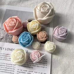 HBR362 BIG  ROSE  CANDLE MOULD
