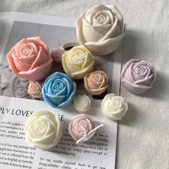 HBR362 BIG  ROSE  CANDLE MOULD