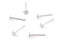 Golden & SILVER  Jewellery Making Metal Head Pin-
