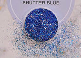 SHUTTER  BLUE  GLITTER
