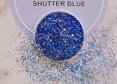 SHUTTER  BLUE  GLITTER