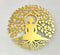 GOD TREE  GOLDEN ACRYLIC CUT OUT PACK OF 1 PC