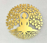 GOD TREE  GOLDEN ACRYLIC CUT OUT PACK OF 1 PC