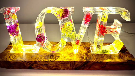 Love Frame Resin Mould | Love Silicone Epoxy Casting Mould - Silicon Moulds