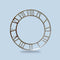 acrylic roman  ring silver