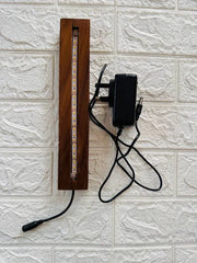 TEAK  WOOD  LED  STAND  12"  INCH WITH  ADAPTER