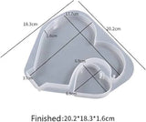 Silicone Heart Photo Frame Resin Casting Mold, Picture Display Stand Epoxy Molds Home Table Art Craft Decoration Wedding Birthday Handmade Gift Mould