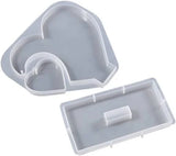 Silicone Heart Photo Frame Resin Casting Mold, Picture Display Stand Epoxy Molds Home Table Art Craft Decoration Wedding Birthday Handmade Gift Mould